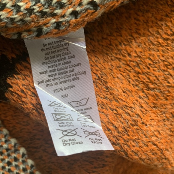 Rust Aztec Blanket Cardigan Sweater - Picture 10 of 10
